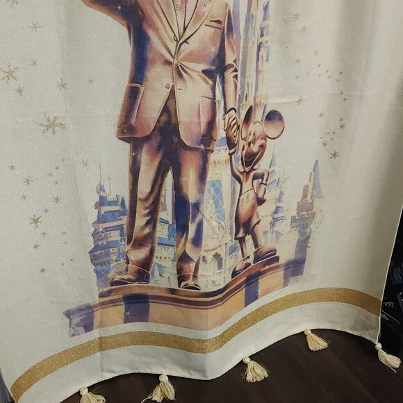 Disney Throw Blanket - Walt Disney World 50th Anniversary Woven Castle - Picture 3 of 9